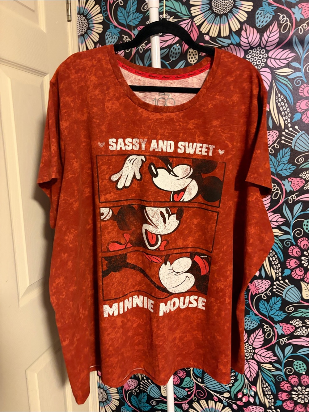 Disney Rust Minnie Mouse Sassy and Sweet Graphic Tee